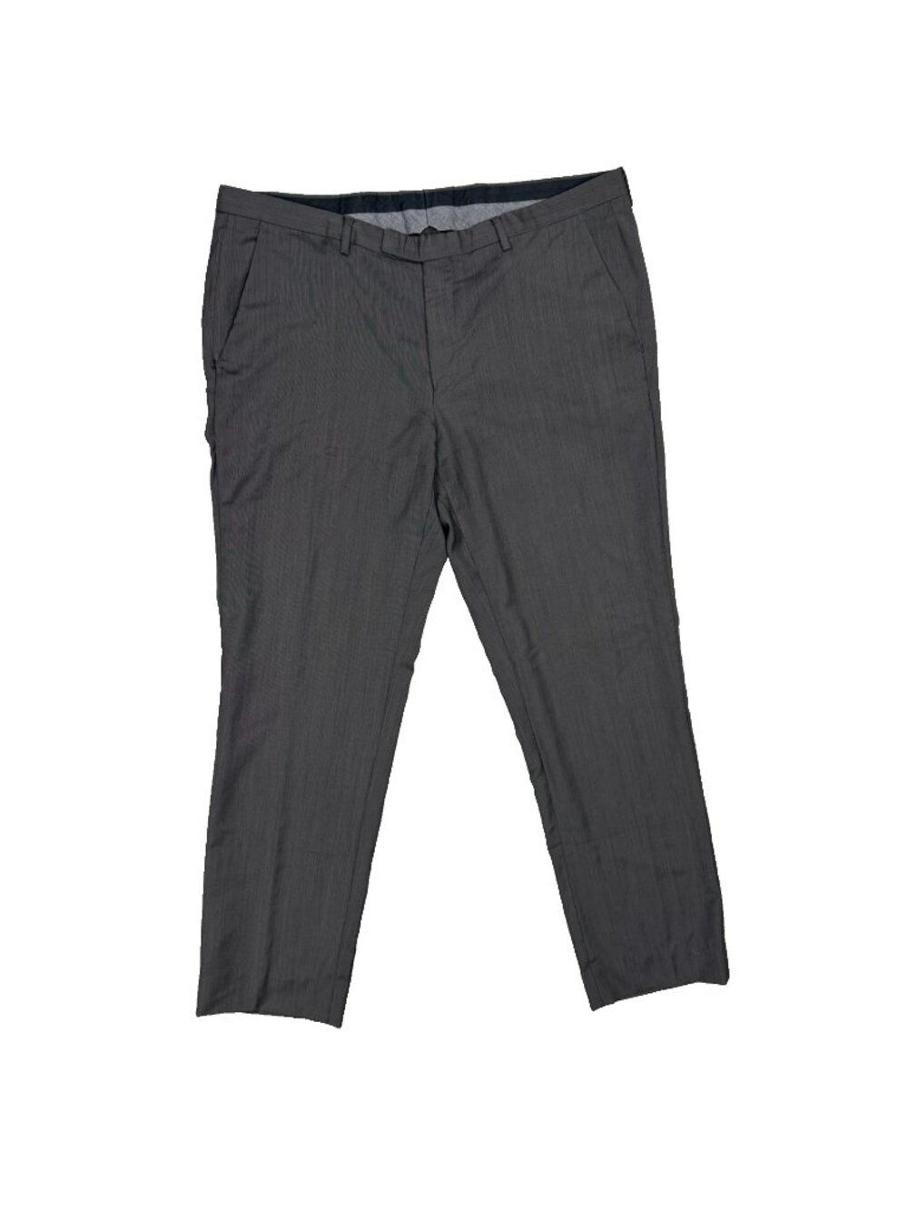 Hugo Boss Dress Pants Grey Wool Trousers "Shark2" Nailhead 38x31